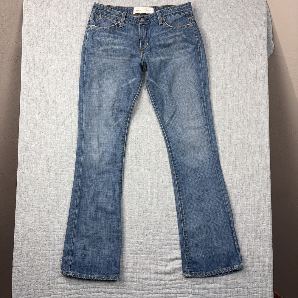 Paperdenim&Cloth Jeans Womens‎ 30 Blue Flare Tsunami 2-TRU-55 Stretch Selvedge